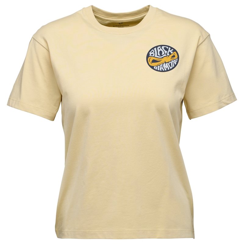 Black Diamond W Rope Badge Ss Tee White Oak - S