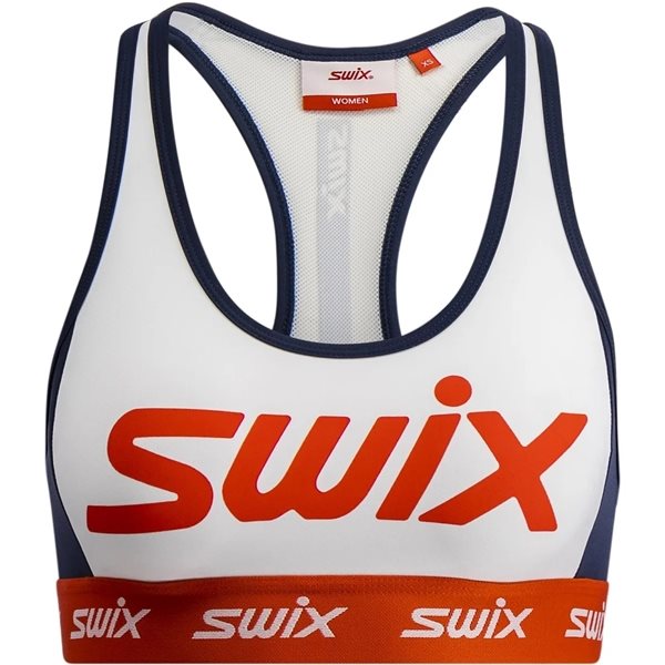 Swix V Roadline Bra W Bright White/Fiery Red - XL