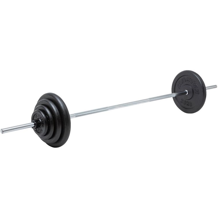 Master Fitness Skivstångsset 86 kg 30 mm, Skivstångsset järn