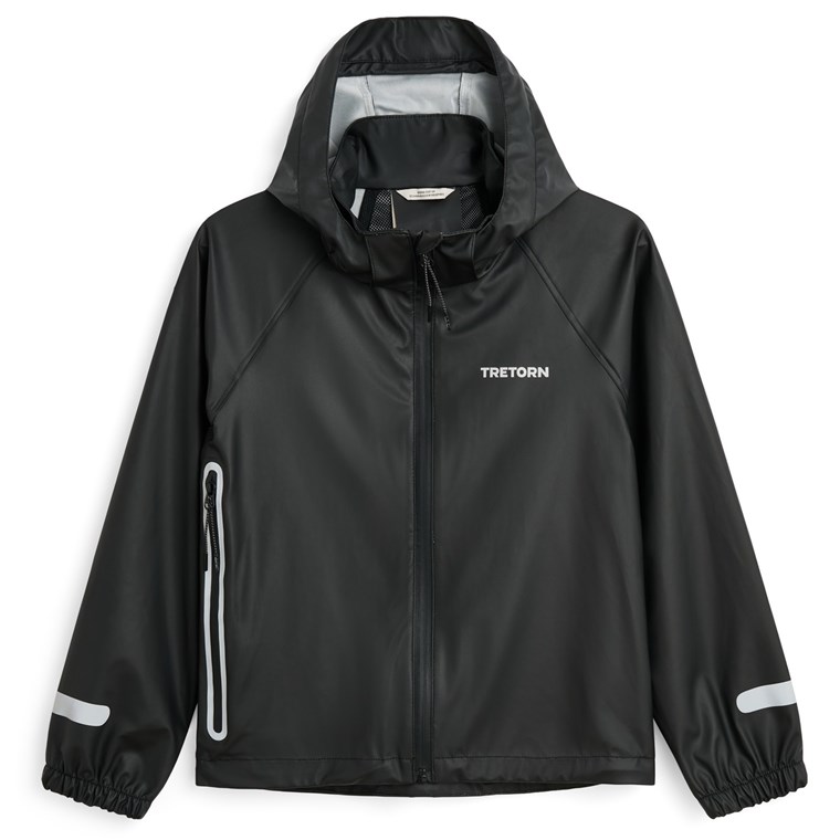 Tretorn Kids Packable Rainbreaker Set Black