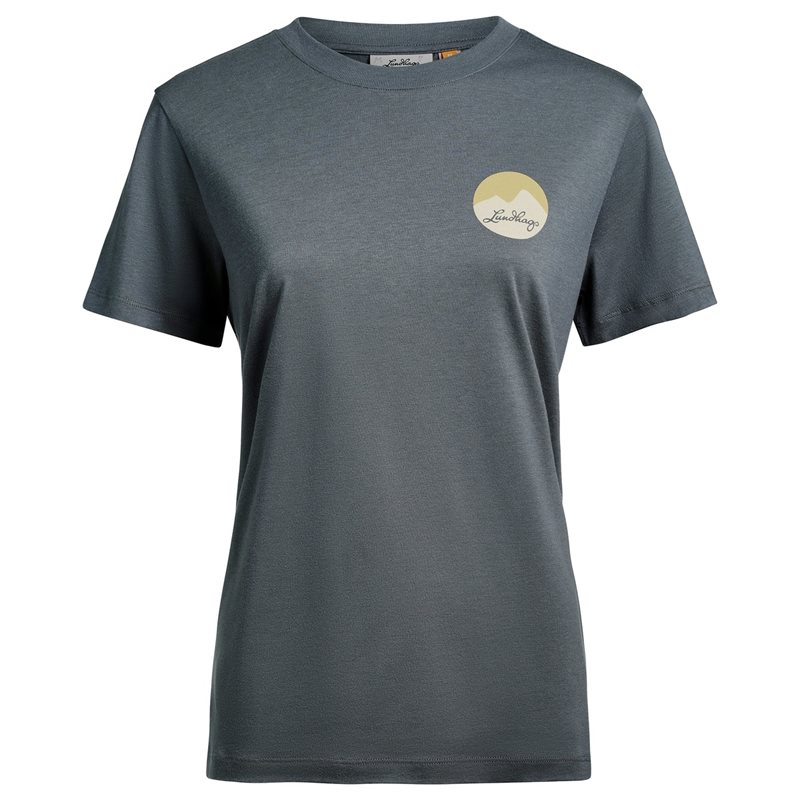 Lundhags J&auml;rpen Printed T-Shirt W Dk Sky Blue - S