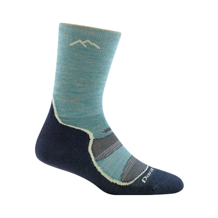Darn Tough Light Hiker Micro Crew Lightweight WithCushion Women Aqua