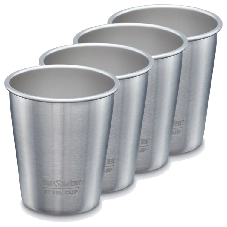 Klean Kanteen Steel Cup - 4 Pack Brushed Stainless