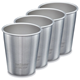 Klean Kanteen Steel Cup - 4 Pack Brushed Stainless