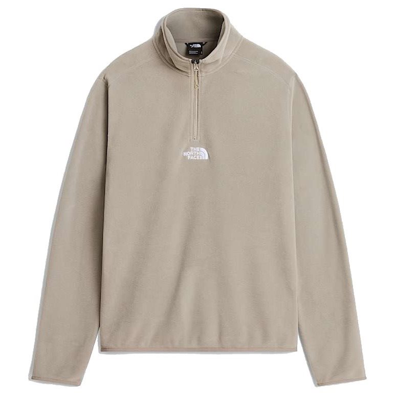 The North Face M Glacier 1/4 Zip - Embroidered Logo Stone Slab
