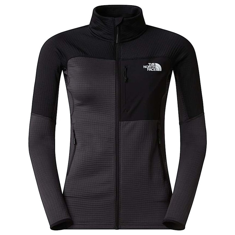 The North Face W Polartec Powergrid Stormgap Jacket Asphalt Grey/Tnf Black