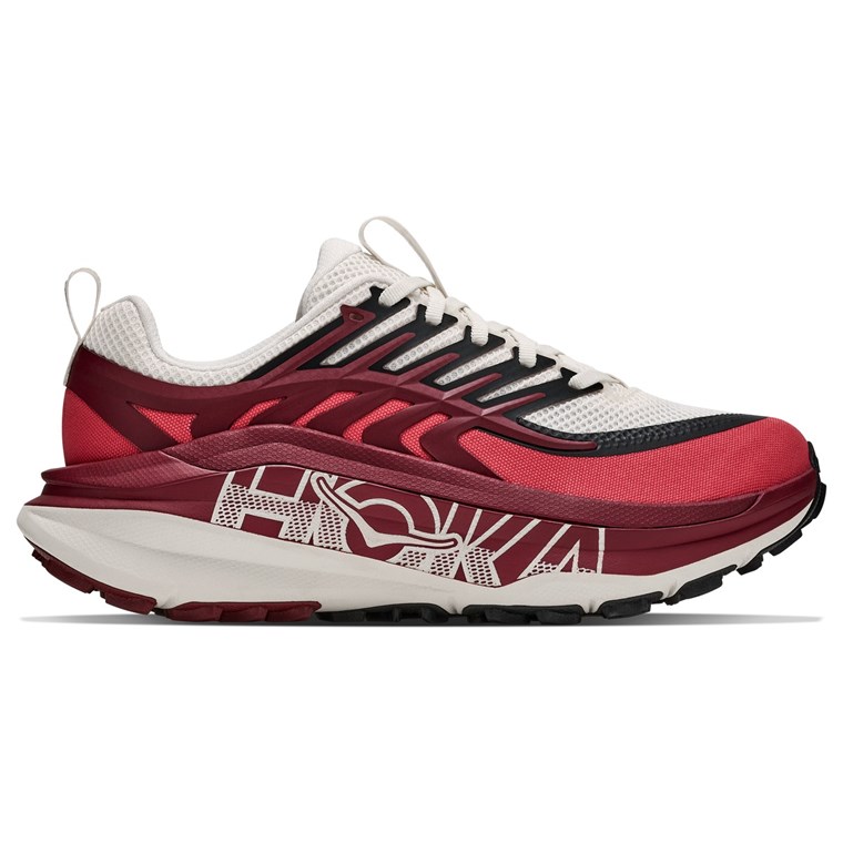 Hoka W Stinson 8 Alabaster/Varsity Burgundy