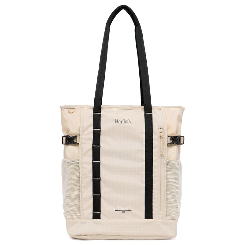 Hagl&ouml;fs Tight Tote 25 Chalk Beige/True Black
