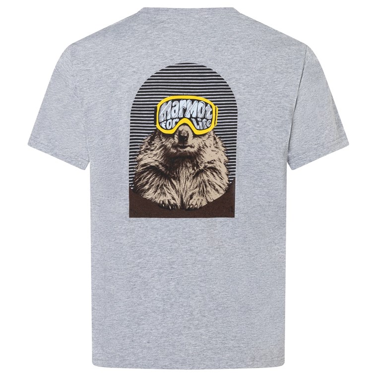 Marmot Marty Goggles Tee SS Grey Heather