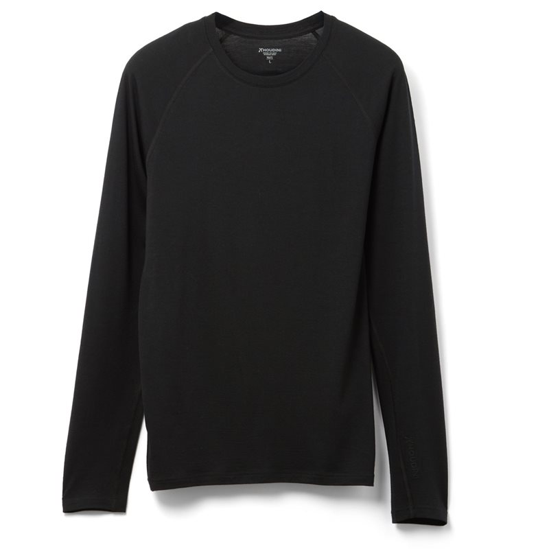 Houdini M's Puremerino Crew True Black
