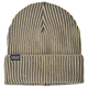 Patagonia Fishermans Rolled Beanie Contrast Stripe: Weathered Stone