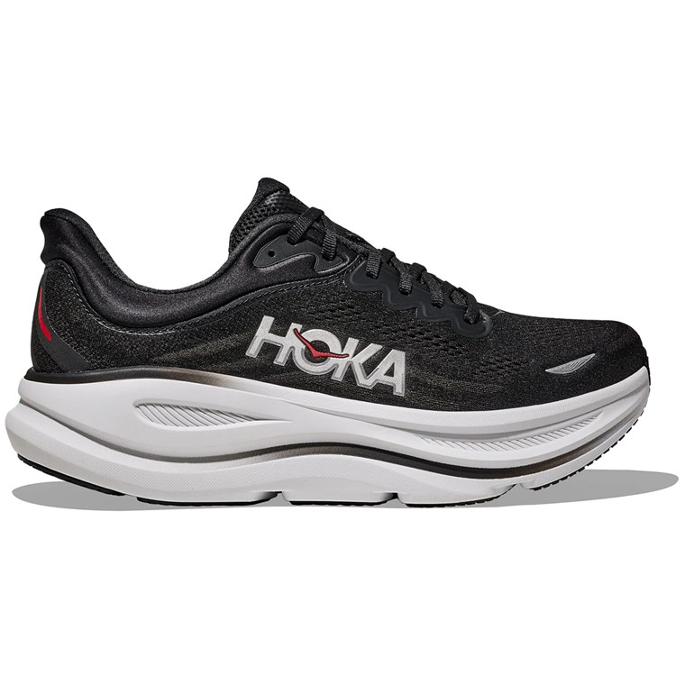 Hoka M Bondi 9 Black/Vermillion