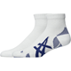 Asics 2 Pack Cushioned Run Quarter Sock Brilliant White/Asics Blue