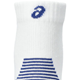 Asics 2 Pack Cushioned Run Quarter Sock Brilliant White/Asics Blue