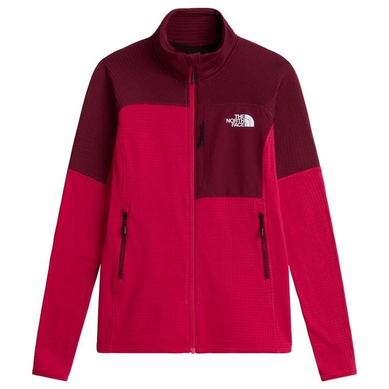 The North Face W Polartec Powergrid Stormgap Jacket Lali Guran/Burgundy Cru