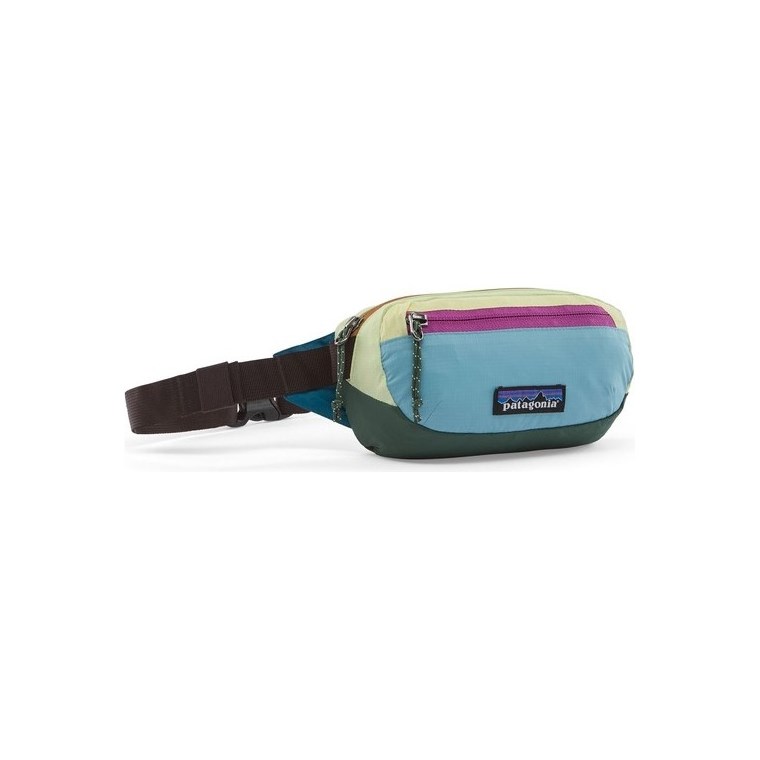 Patagonia Terravia Mini Hip Pack Patchwork: Snowmelt Blue