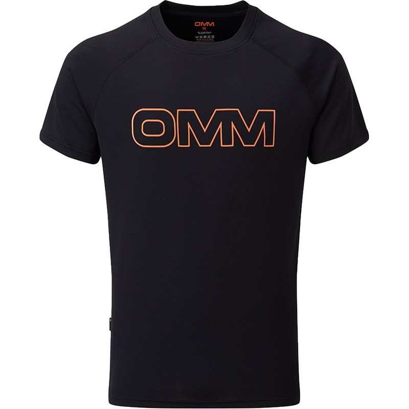 OMM Bearing Tee SS M Black Chest Logo - XS