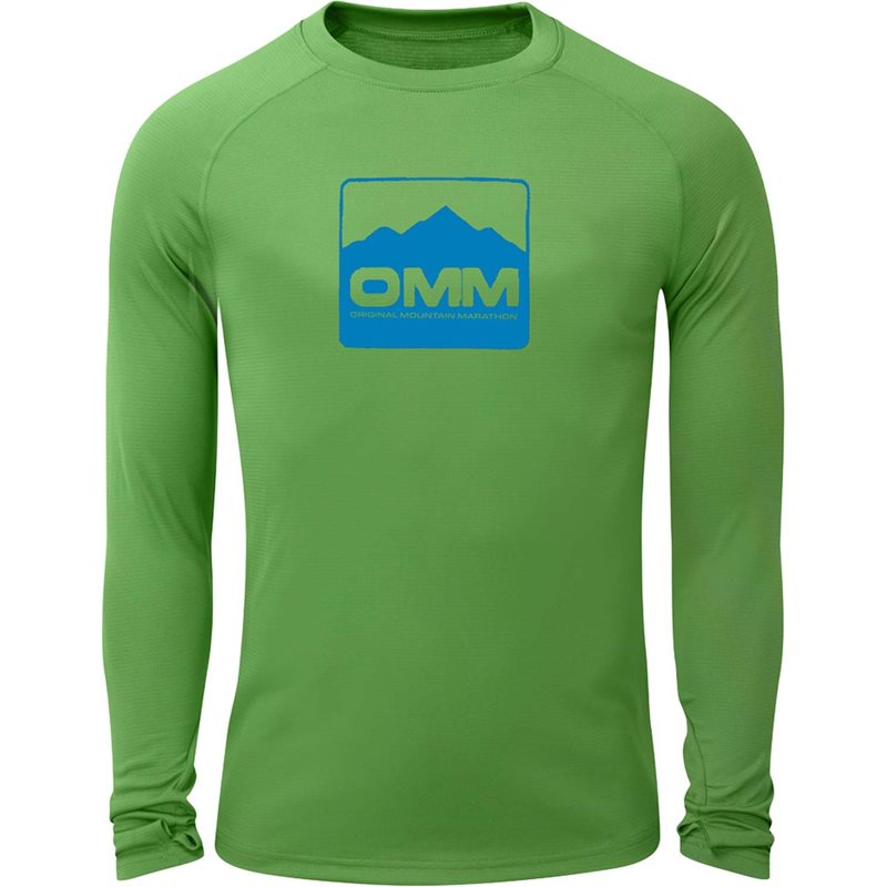 OMM Bearing Tee LS M Blue Chest Logo - XS
