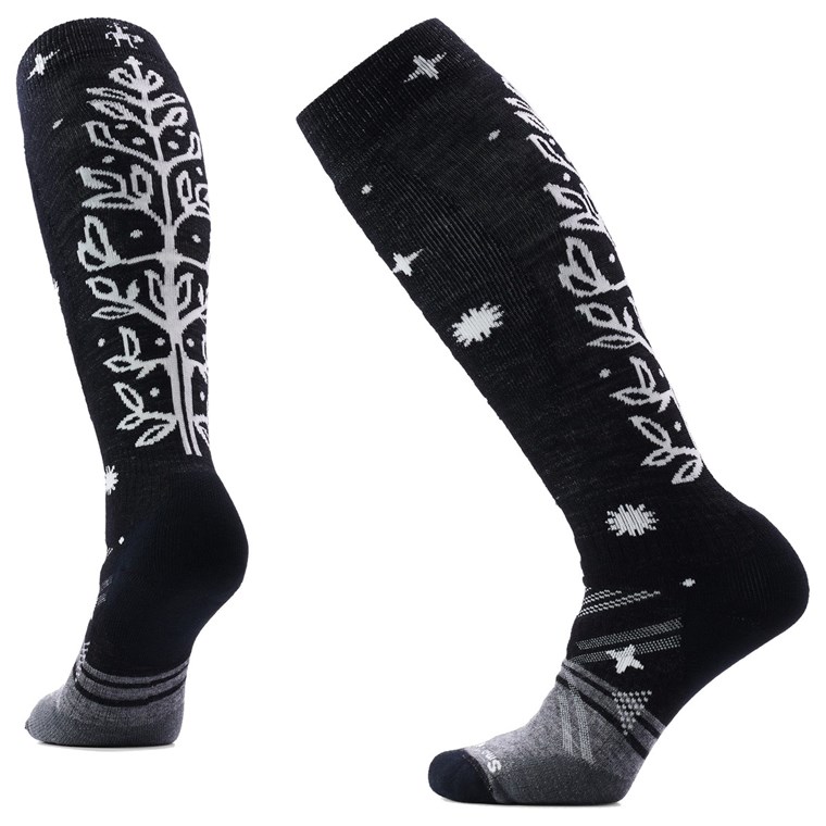 Smartwool Women'S Ski Full Cushion Ice Blossom Otc Black
