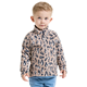 Didriksons Monte Printed Kids' Full-Zip Penguino Beige