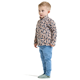 Didriksons Monte Printed Kids' Full-Zip Penguino Beige