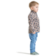 Didriksons Monte Printed Kids' Full-Zip Penguino Beige