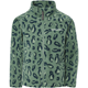 Didriksons Monte Printed Kids' Full-Zip Penguino Green