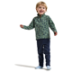 Didriksons Monte Printed Kids' Full-Zip Penguino Green