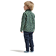 Didriksons Monte Printed Kids' Full-Zip Penguino Green