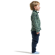 Didriksons Monte Printed Kids' Full-Zip Penguino Green