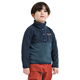 Didriksons Monte Kids' Half Button Mountain Blue