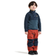 Didriksons Monte Kids' Half Button Mountain Blue