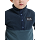 Didriksons Monte Kids' Half Button Mountain Blue