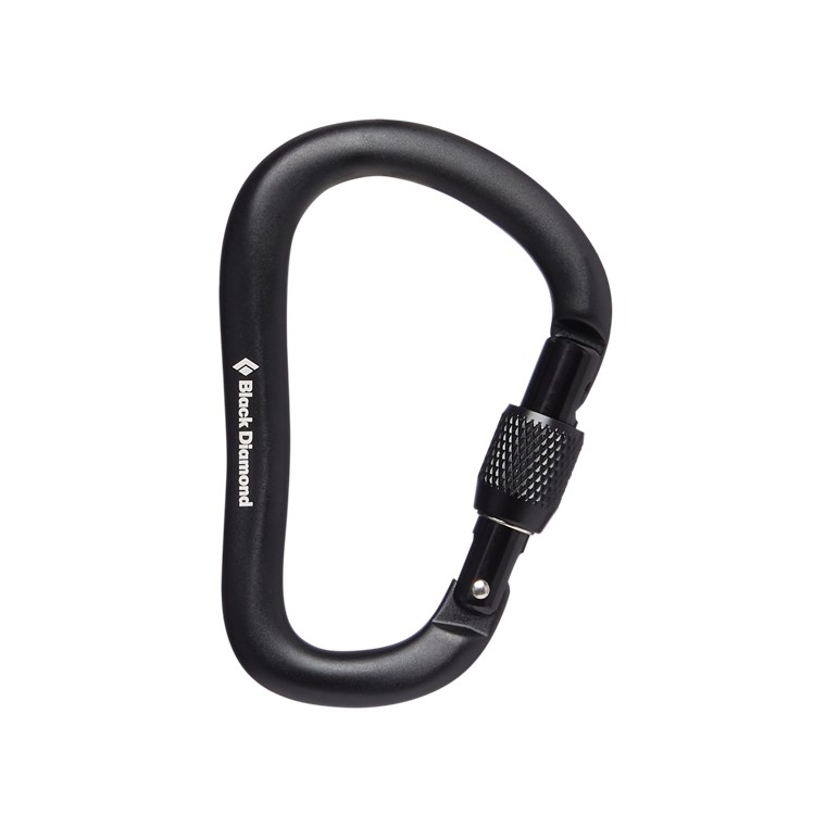 Black Diamond Rocklock Screwgate Carabiner Black