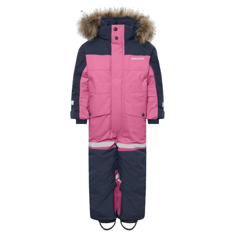 Didriksons Bjärven Kids' Coverall Heather Pink - 90