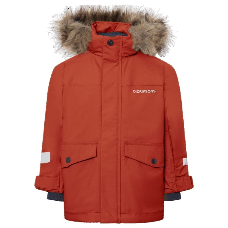 Didriksons Bjärven Kids' Parka Rust