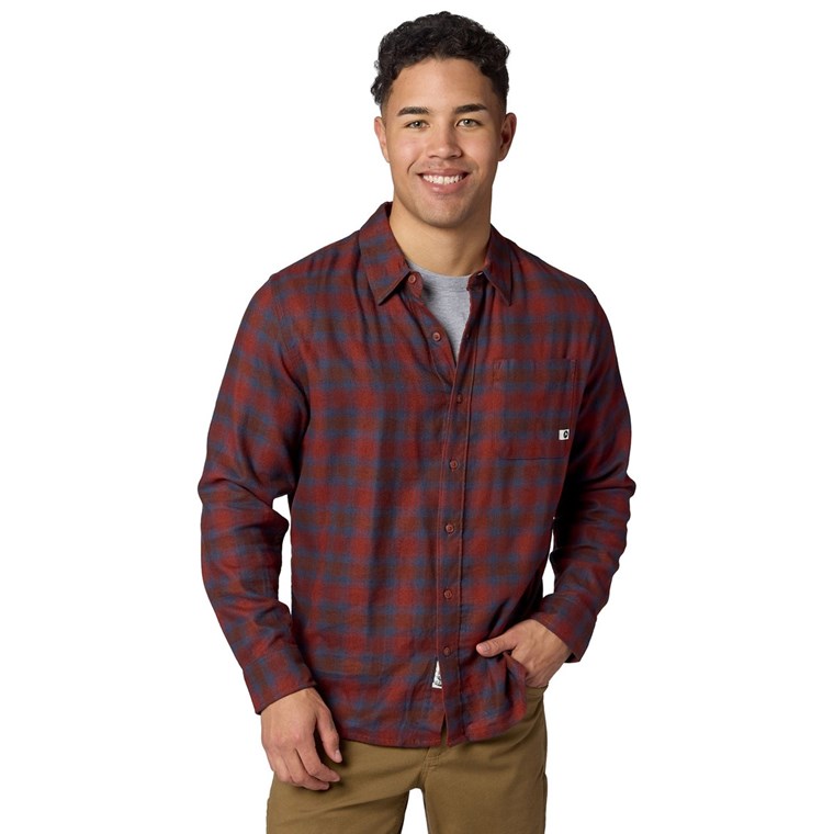 Marmot Rush Creek Lightweight Flannel LS Pecan Plaid