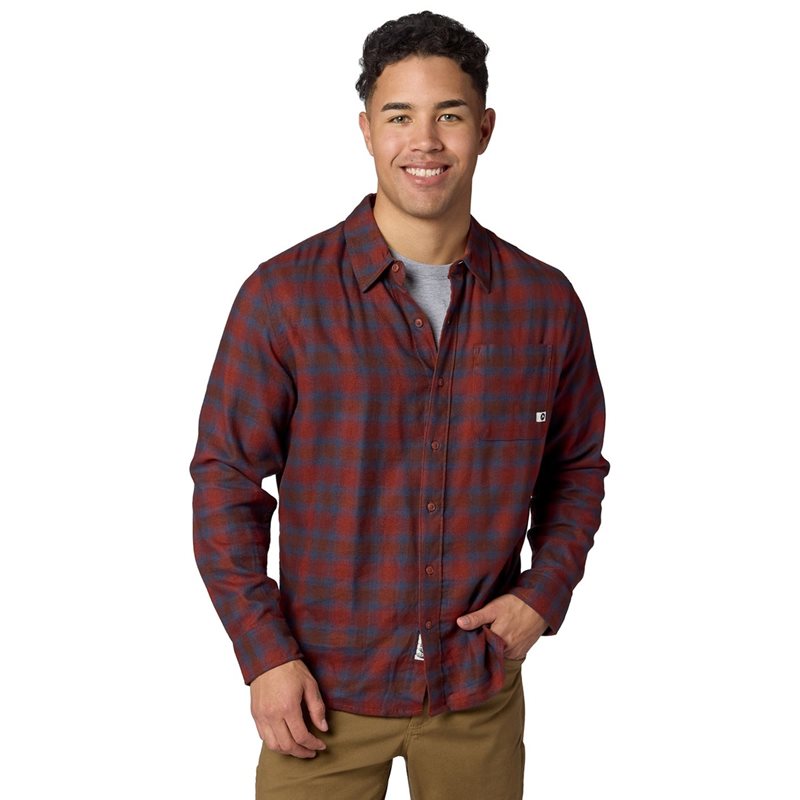 Marmot Rush Creek Lightweight Flannel LS Pecan Plaid - S