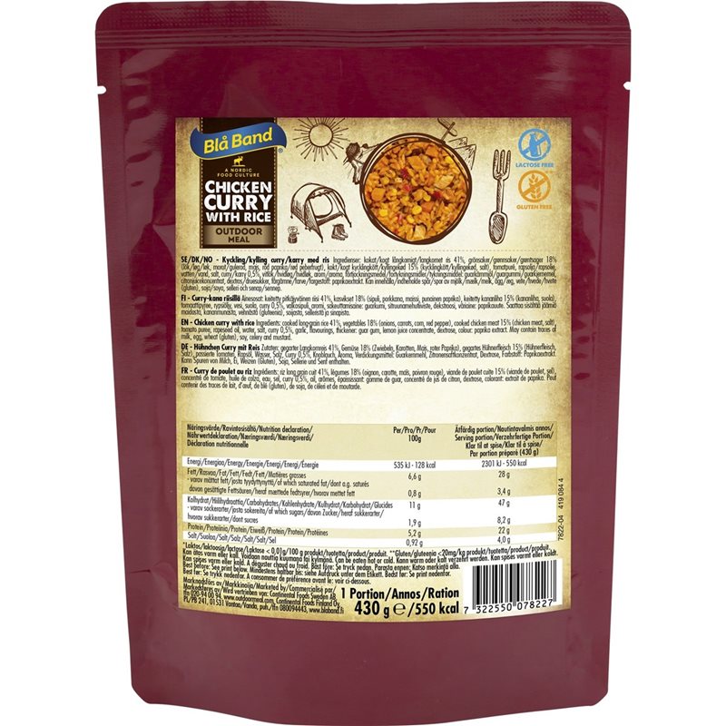 Bl&aring; Band Chicken Curry Rice