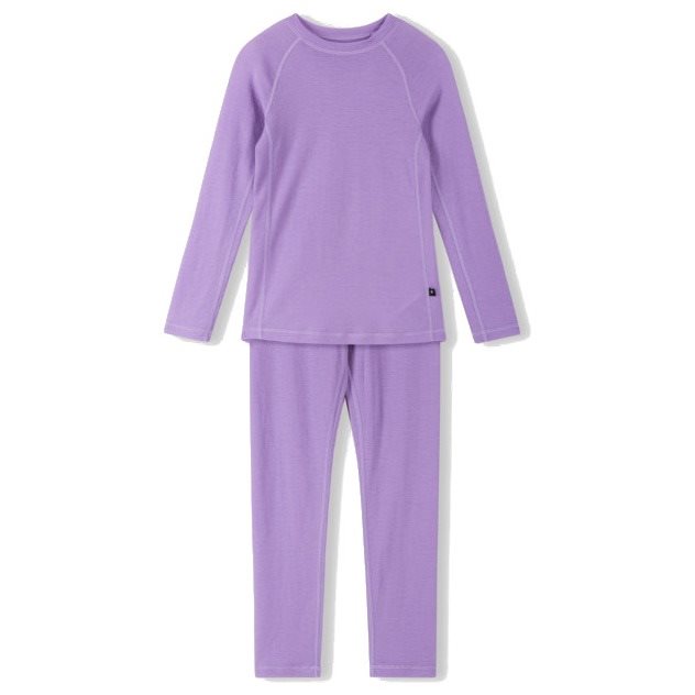 Reima Wool base layer set, Kinsei Blooming Lilac - 90