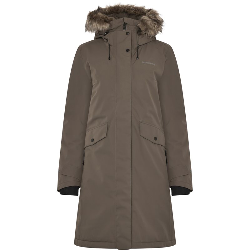 Didriksons Erika Wns Parka 3 Mocha Brown