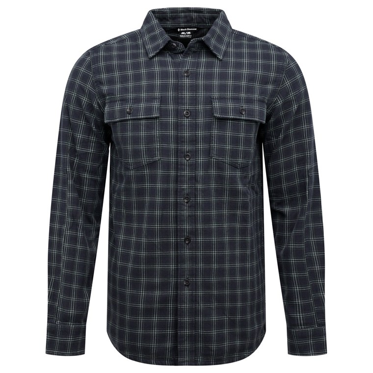 Black Diamond Men's Project Twill Ls Shirt Charcoal-Citron