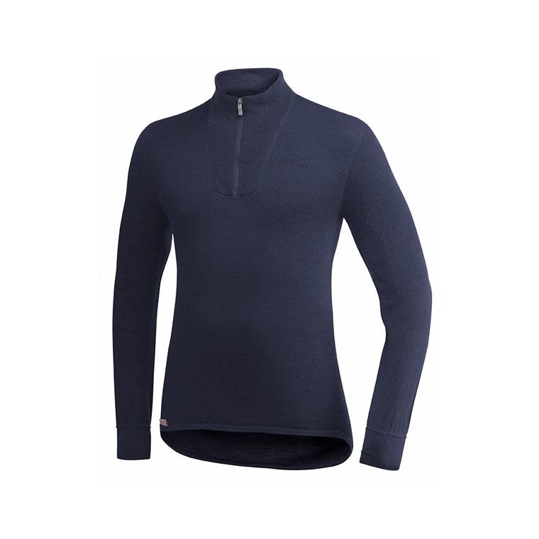 Woolpower Zip Turtleneck 400 Dark Navy