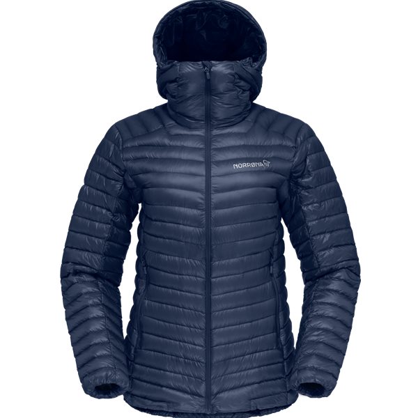 Norr&oslash;na Trollveggen Superlight Down850 Hood W's Indigo Night - XS