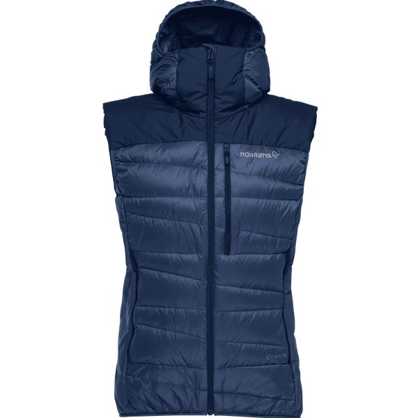 Norr&oslash;na Falketind Down750 Vest W's Indigo Night - XS