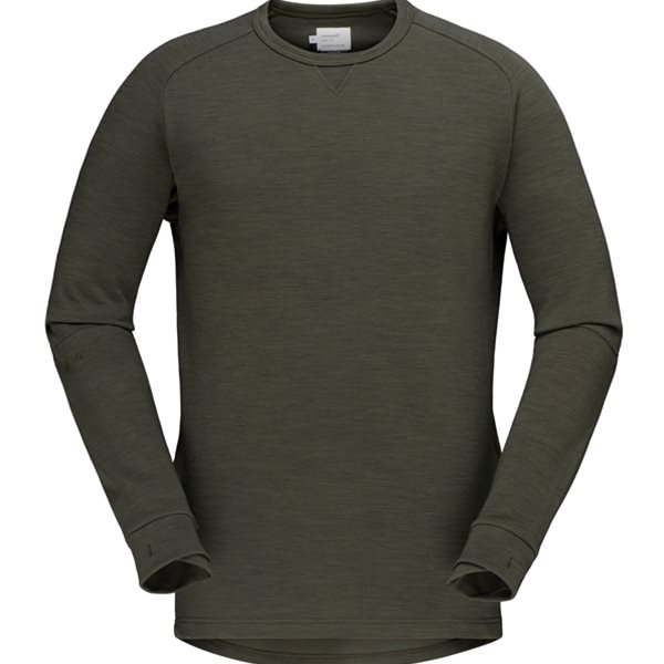 Norr&oslash;na Skibotn Crew Neck M's Olive Night - S
