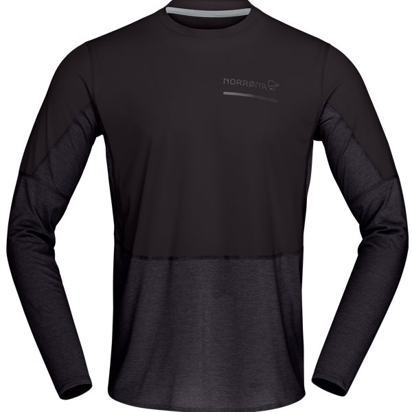 Norrøna Senja Equaliser Lightweight Long Sleeve Caviar – L