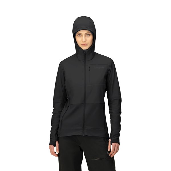 Norr&oslash;na Falketind Alpha90 Insulated Zip Hood W's Caviar - XS