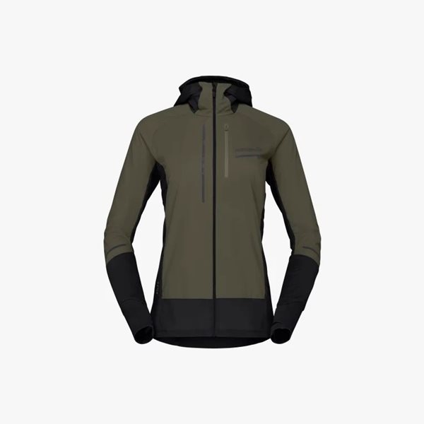Norr&oslash;na Senja Alpha90 Zip Hood W's Olive Night - XS