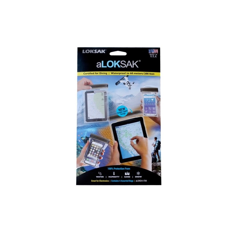 aLoksak Smartphone L-XL/Surfplatta/Pass Vattentäta påsar 4-p